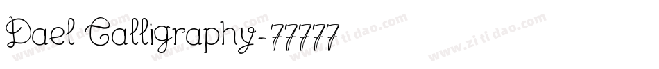 Dael Calligraphy字体转换